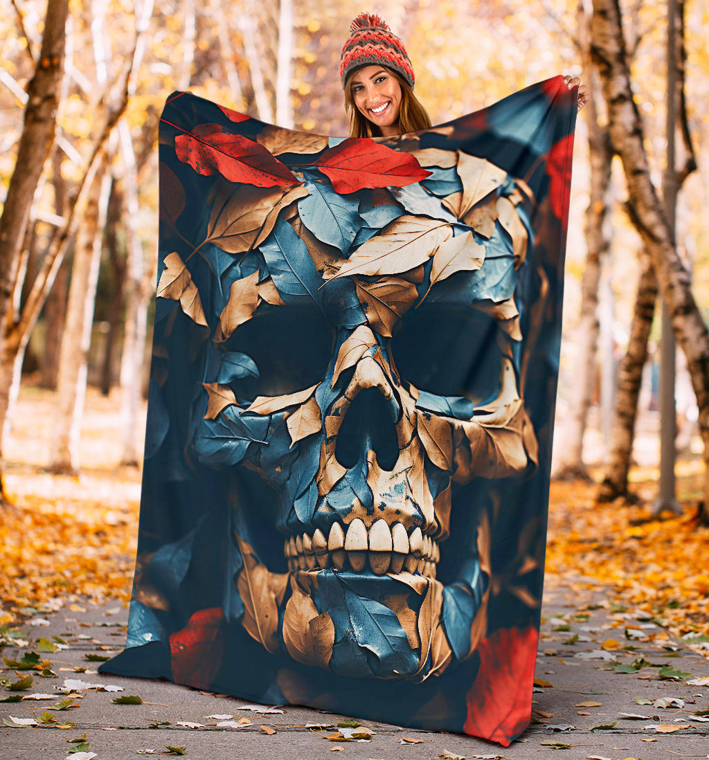 Skeleton Skull Blanket