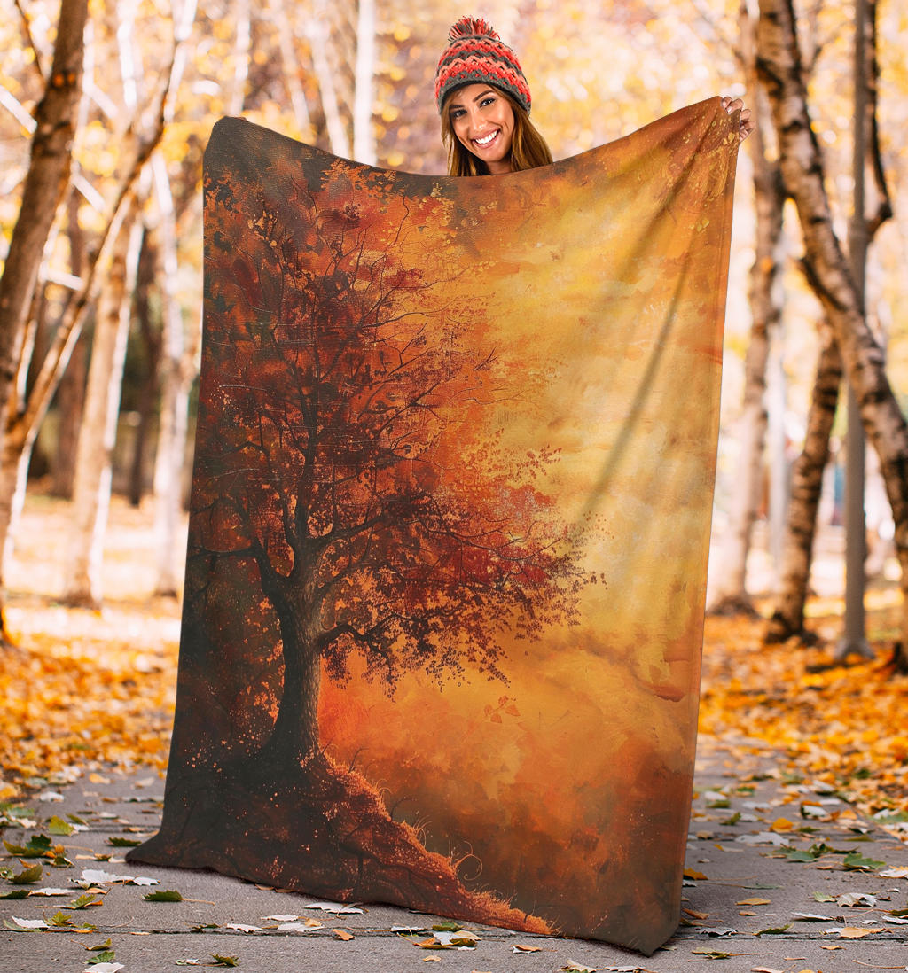 Autumn Aura Blanket, Autumn Aura Estetic Blanket, Autumn Aura Blanket Gift, Blanket