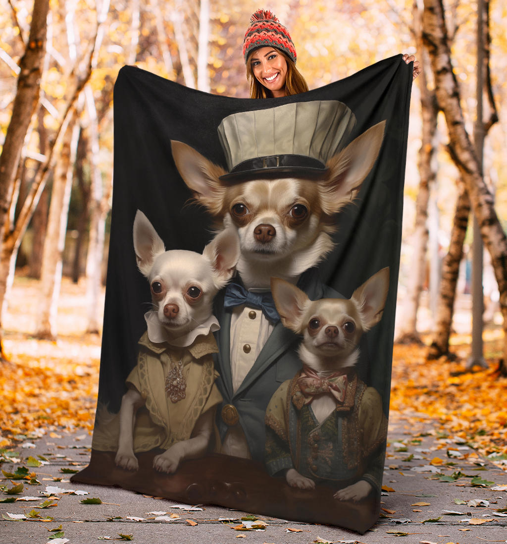 Chihuahua Family Blanket, Chihuahua Blanket, Chihuahua Throw Blanket, Chihuahua, Chihuahua Gifts