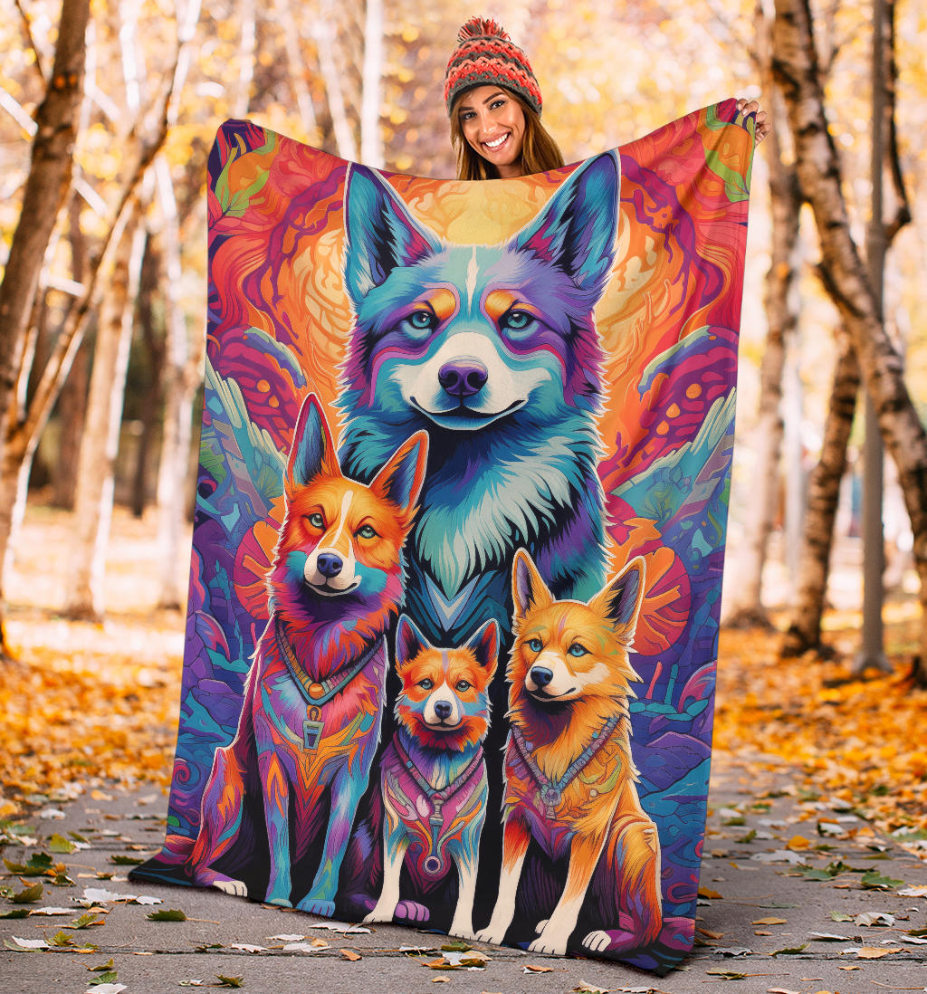 Canaan Blanket, Trippy Psychedelics Canaan Fleece Blanket, Canaan Throw Blanket, Canaan Gifts