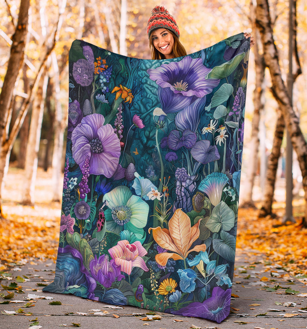 Enchanted Garden Blanket, Enchanted Garden Costume Blanket, Enchanted Garden Blanket Gift, Blanket