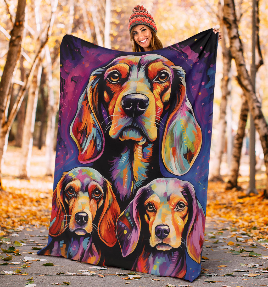 Estonian Hound Blanket, Trippy Psychedelics Estonian Hound Fleece Blanket, Estonian Hound Throw Blanket, Estonian Hound Gifts