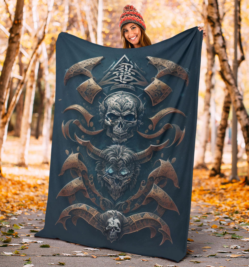 Viking Skull Blanket