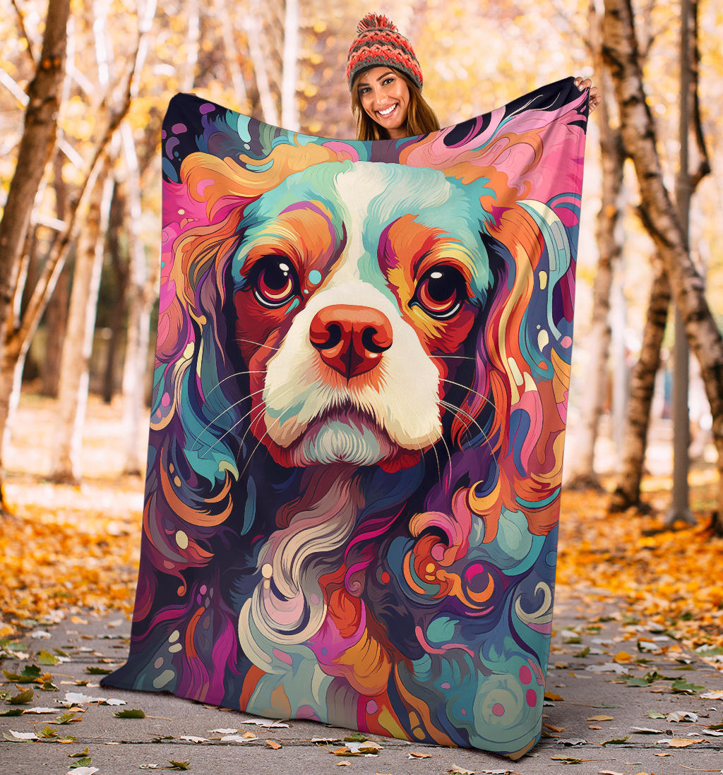 Cavalier King Charles Spaniel Blanket, Cavalier King Charles Spaniel Throw Blanket, Cavalier King Charles Spaniel Dog Gifts