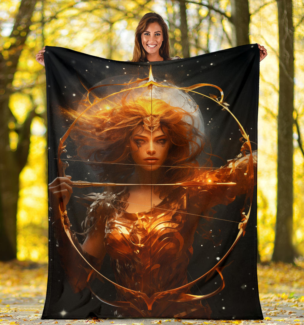 Sagittarius Zodiac Sign Blanket, Archer Sagittarius Zodiac Gifts