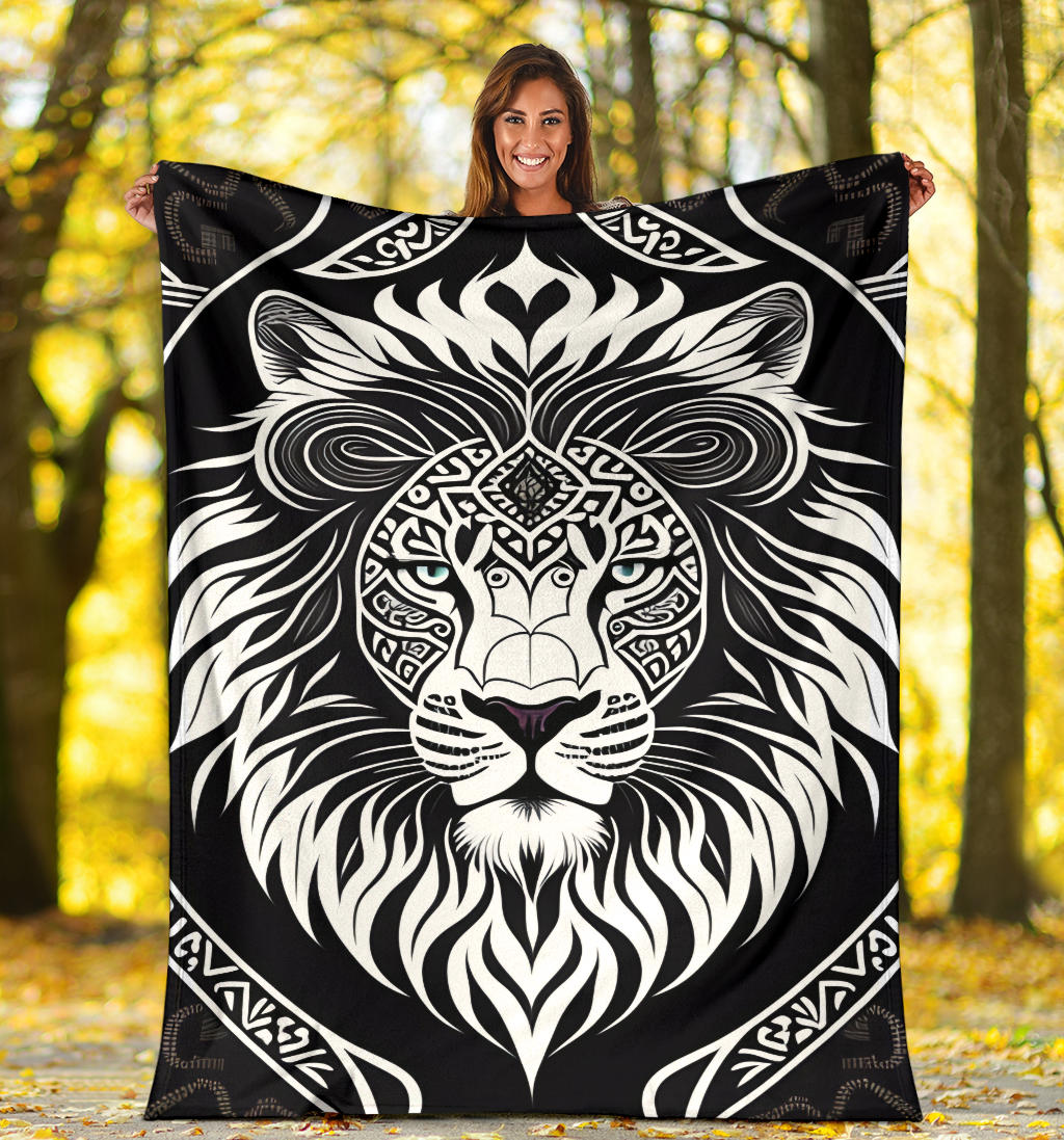 Lion Mandala Blanket