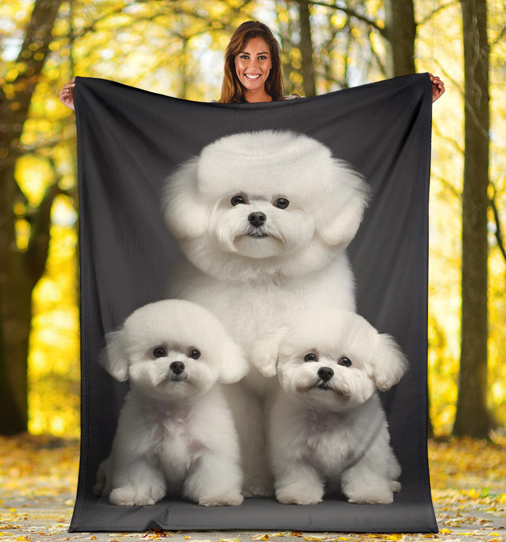 Bichon Frise Family Blanket, Bichon Frise Blanket, Bichon Frise Throw Blanket, Bichon Frise, Bichon Frise Gifts