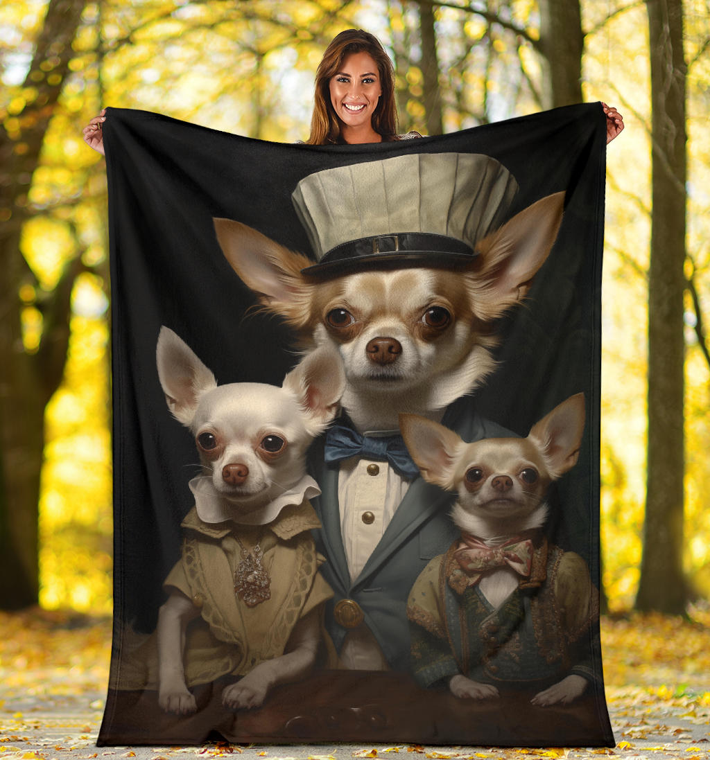 Chihuahua Family Blanket, Chihuahua Blanket, Chihuahua Throw Blanket, Chihuahua, Chihuahua Gifts