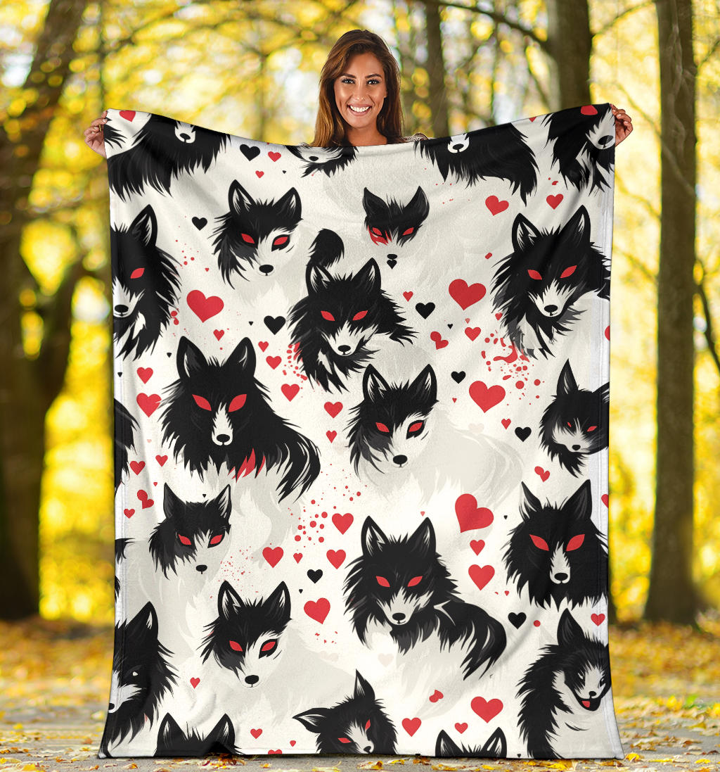 Wolf Hearts Blanket