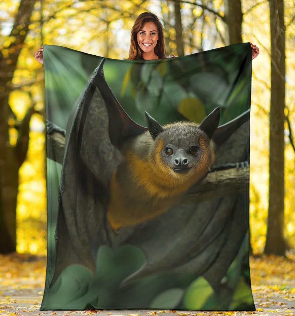 Bat animal Blanket, Trippy Psychedelics Bat animal Fleece Blanket, Bat animal Throw Blanket, Bat animal Gifts