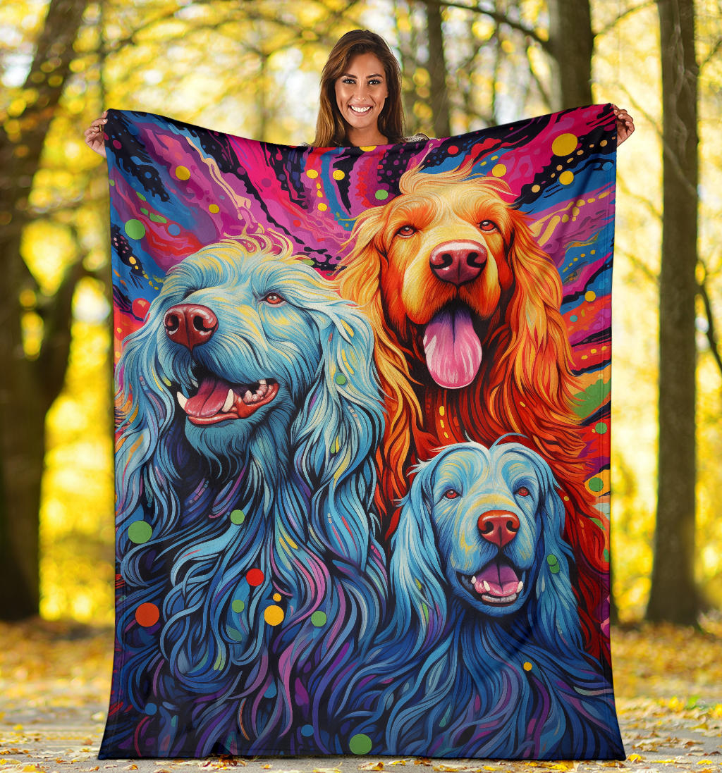 Bergamasco Sheepdog Blanket, Trippy Psychedelics Bergamasco Sheepdog Fleece Blanket, Bergamasco Sheepdog Throw Blanket, Bergamasco Sheepdog Gifts