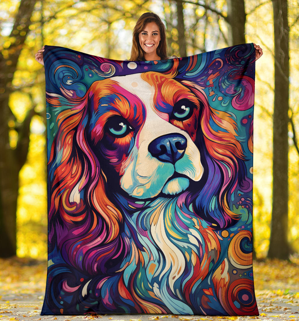 Cavalier King Charles Spaniel Blanket, Cavalier King Charles Spaniel Throw Blanket, Cavalier King Charles Spaniel Dog Gifts