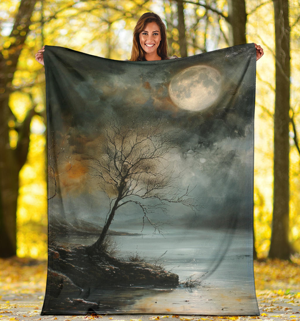 Mystic Moonlight Blanket, Mystic Moonlight Estetic Blanket, Mystic Moonlight Blanket Gift, Blanket