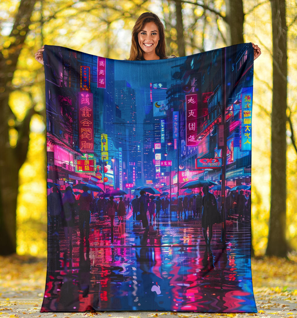 Neon Nights Banket, Neon Nights Estetic Blanket, Neon Nights Blanket Gift, Blanket