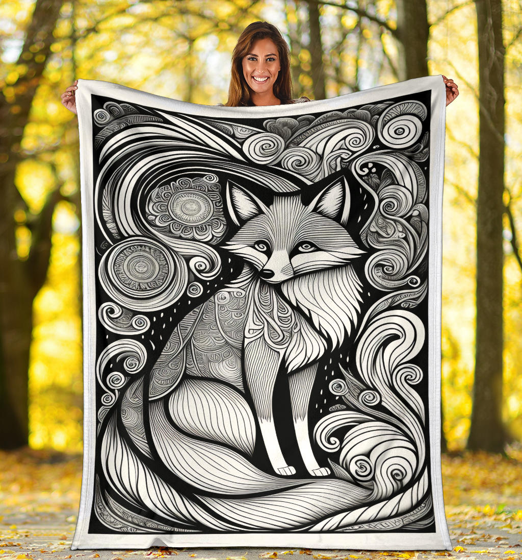 Fox Tattoo Blanket