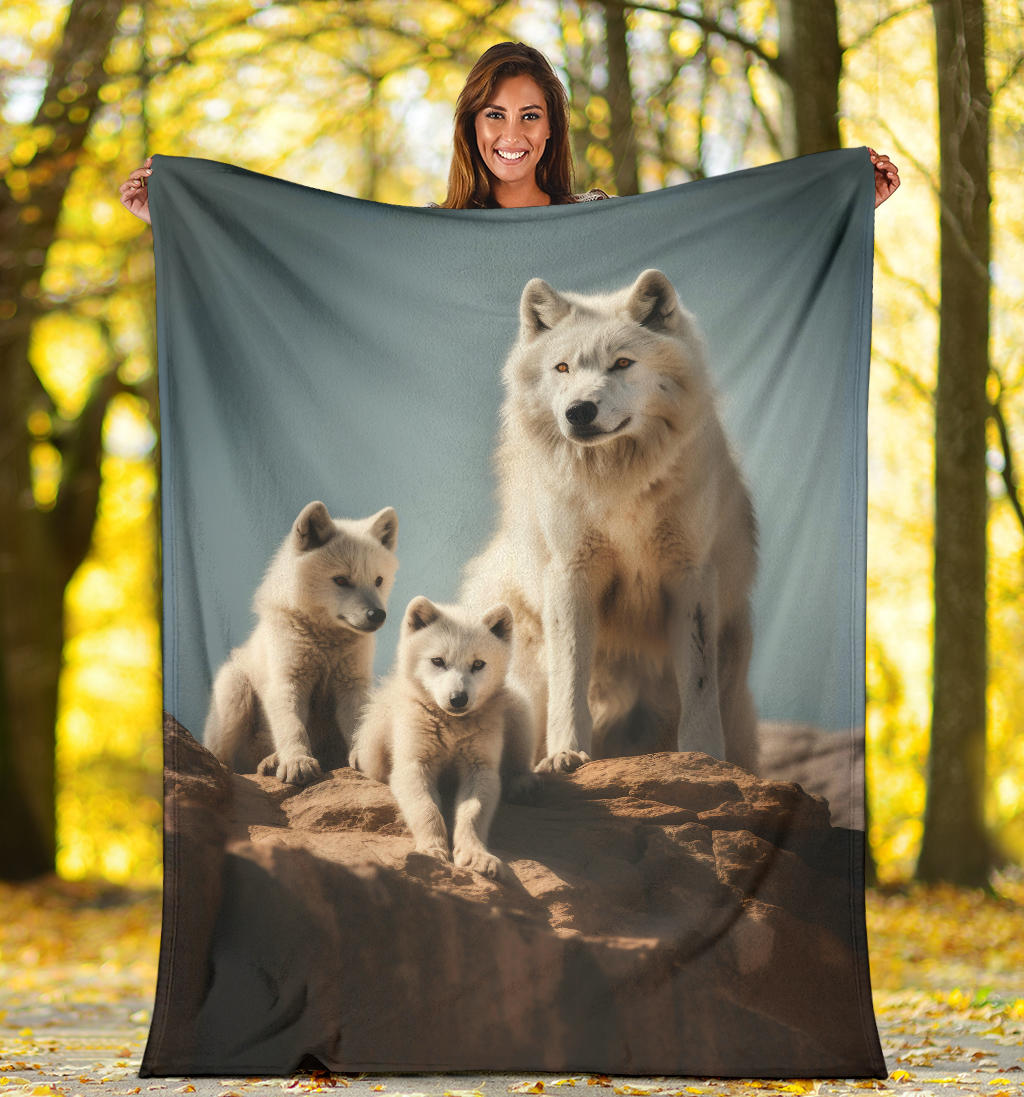 Wolves Family Blanket