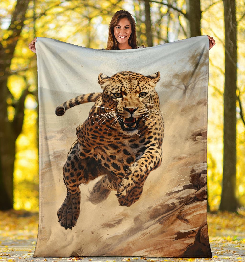 Cheetah Sprint Blanket