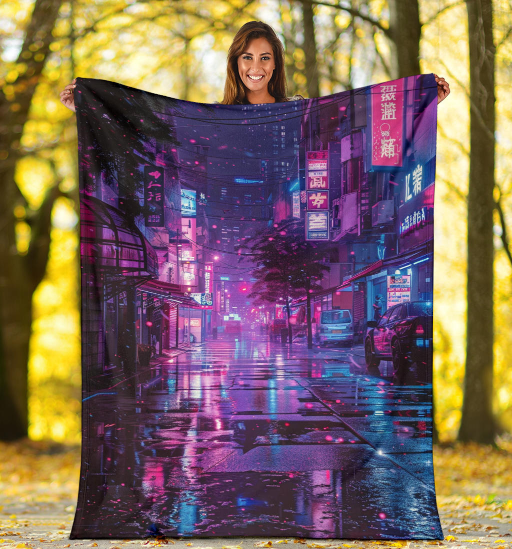 Neon Nights Banket, Neon Nights Estetic Blanket, Neon Nights Blanket Gift, Blanket