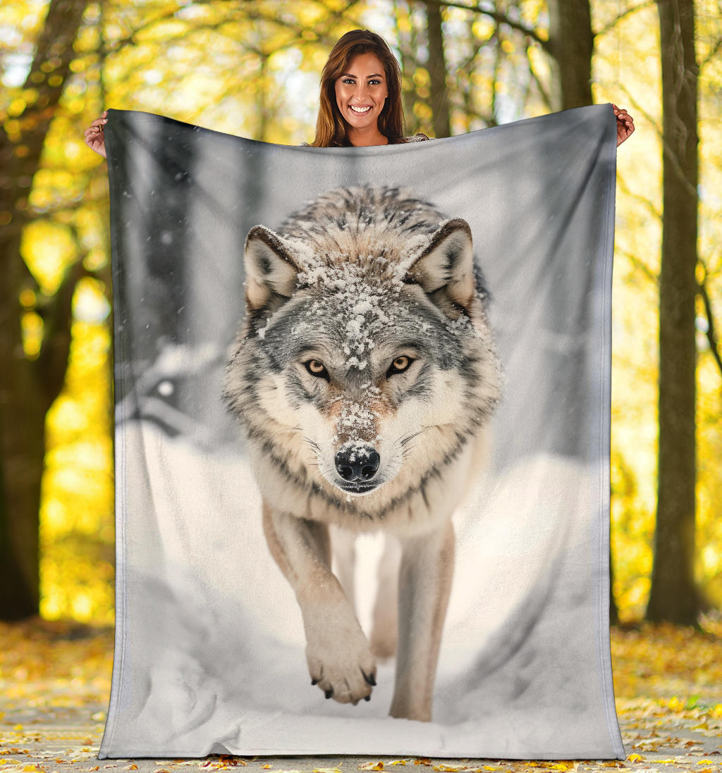 Angry Wolf Blanket