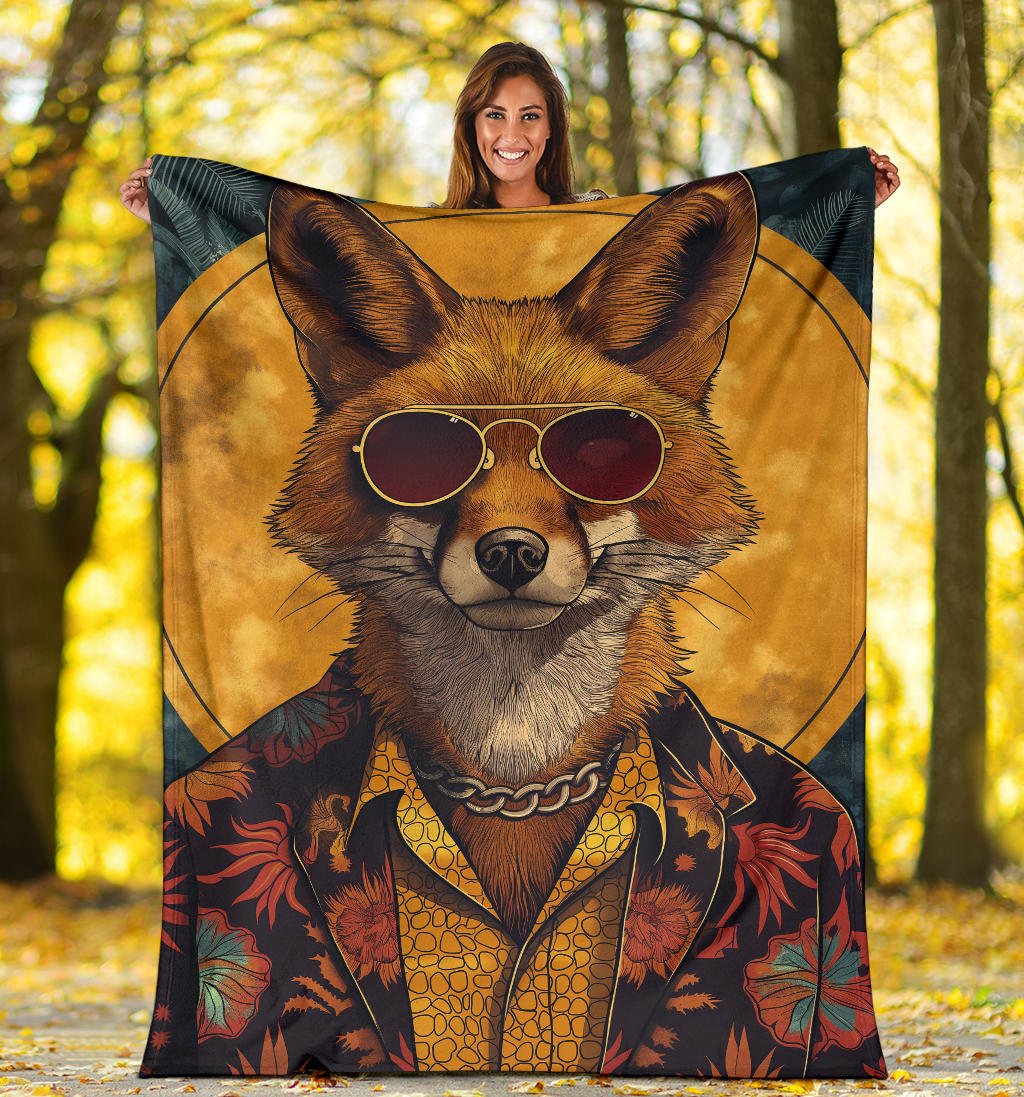 Jackal animal Blanket, Trippy Psychedelics Jackal animal Fleece Blanket, Jackal animal Throw Blanket, Jackal animal Gifts