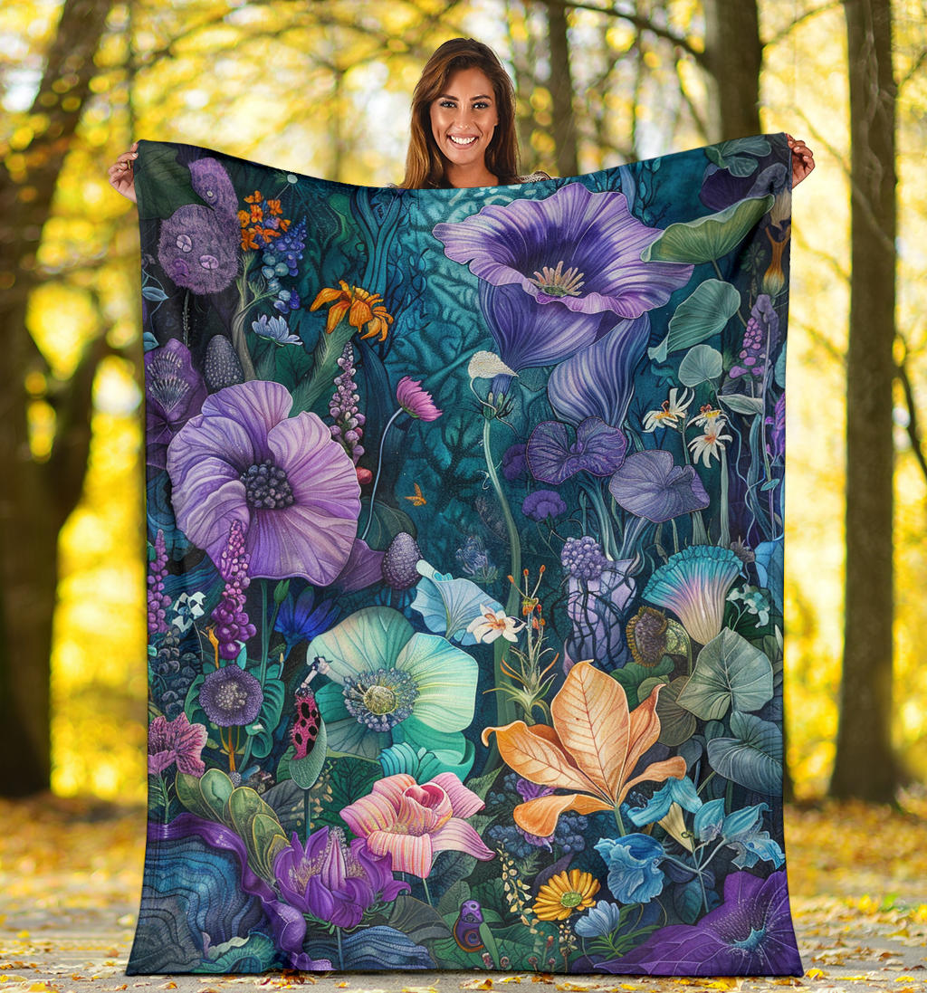 Enchanted Garden Blanket, Enchanted Garden Costume Blanket, Enchanted Garden Blanket Gift, Blanket