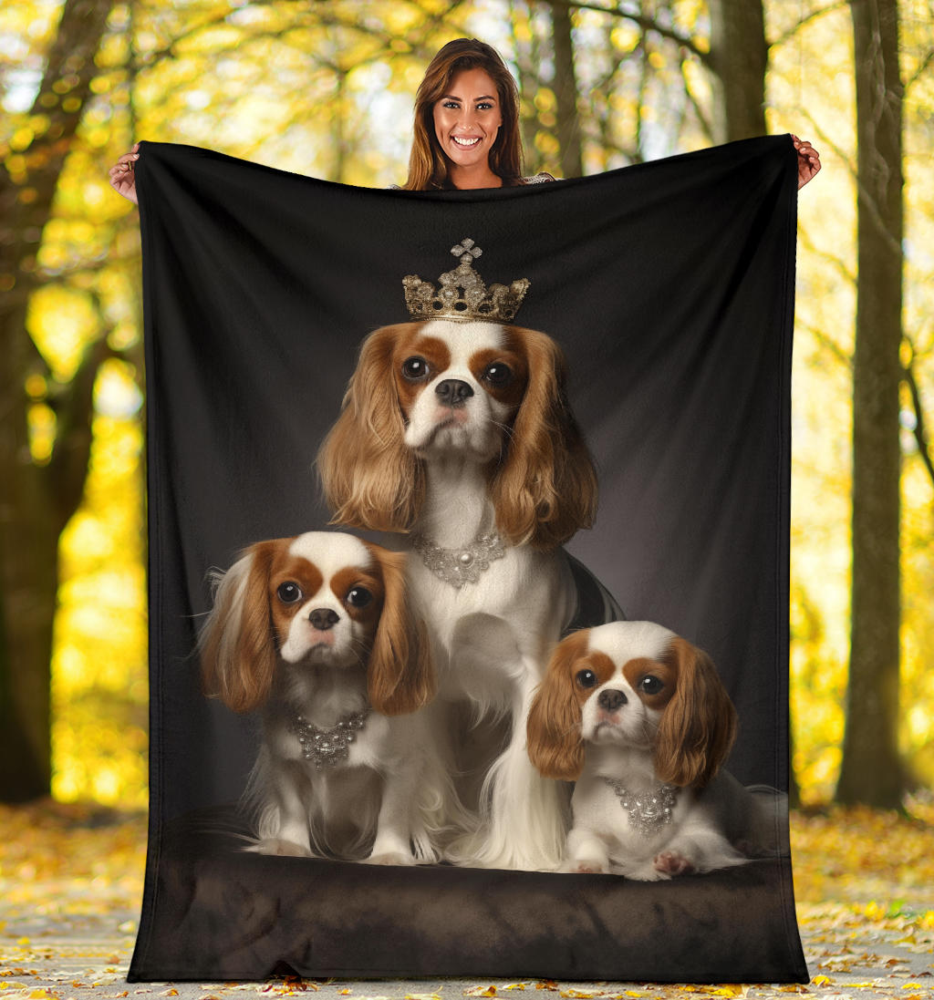 alier King Charles Spaniel Blanket, Cavalier King Charles Spaniel Throw Blanket, Cavalier King Charles Spaniel, Cavalier King Charles Spaniel Gifts