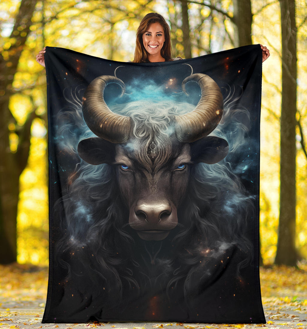 Taurus Zodiac Mysterious Blanket, Bull Zodiac Sign, Taurus Zodiac Gifts, Taurus Throw Blanket