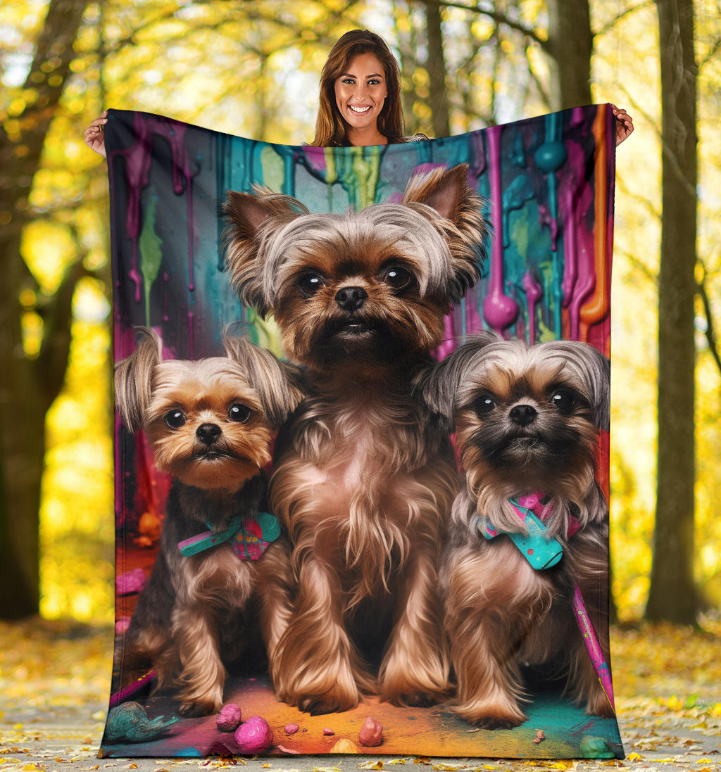 Brussels Griffon Blanket, Trippy Psychedelics Brussels Griffon Fleece Blanket, Brussels Griffon Throw Blanket, Brussels Griffon Gifts