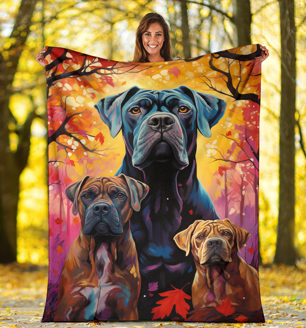 Cane Corso Blanket, Trippy Psychedelics Cane Corso Fleece Blanket, Cane Corso Throw Blanket, Cane Corso Gifts