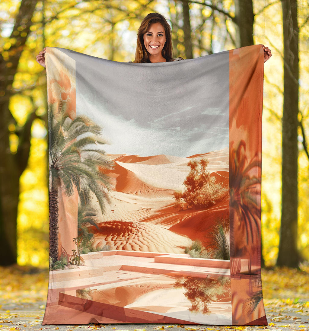 Desert Mirage Blanket, Desert Mirage Estetic Blanket, Desert Mirage Blanket Gift, Blanket