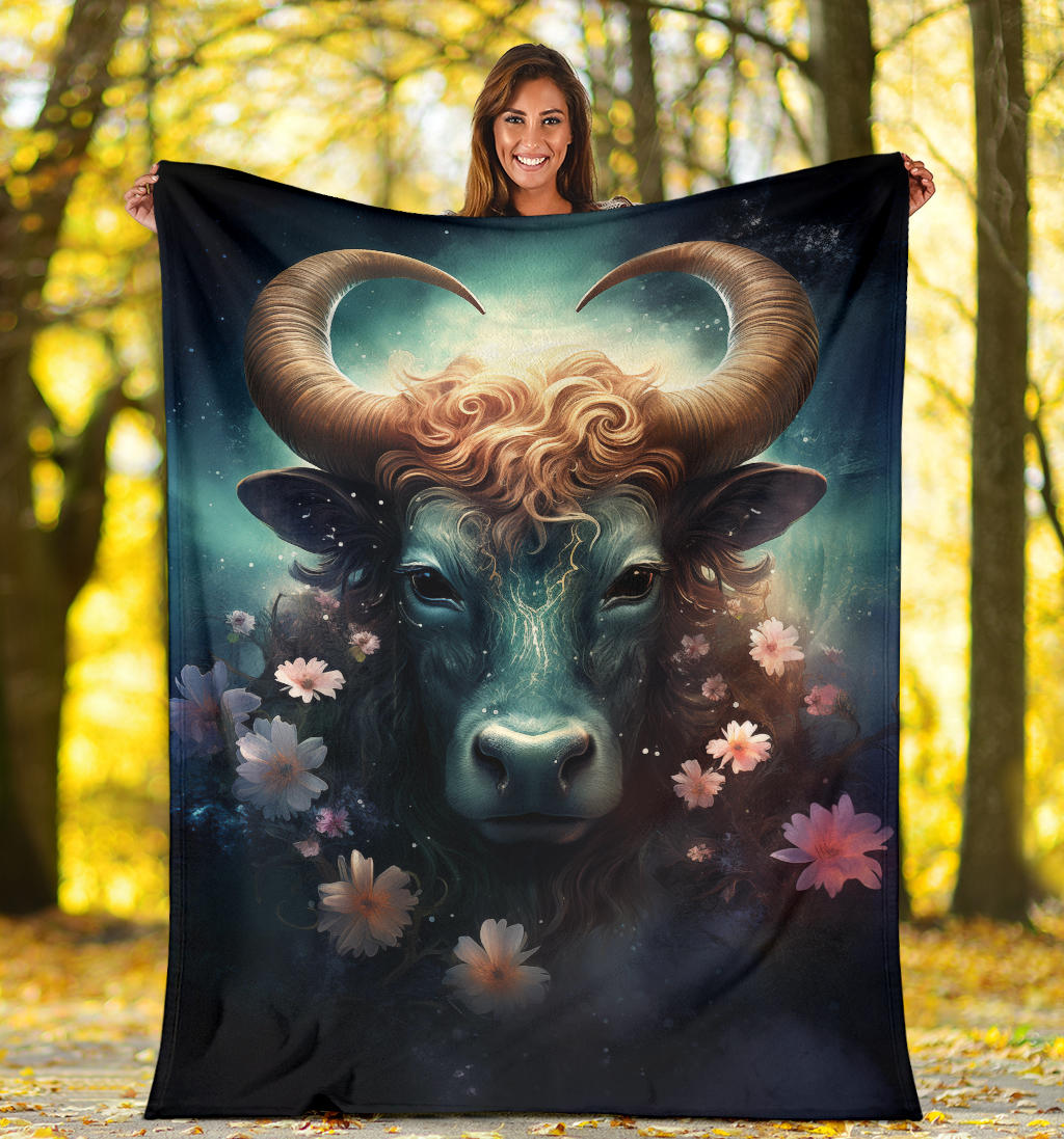 Taurus Zodiac Mysterious Blanket, Bull Zodiac Sign, Taurus Zodiac Gifts, Taurus Throw Blanket