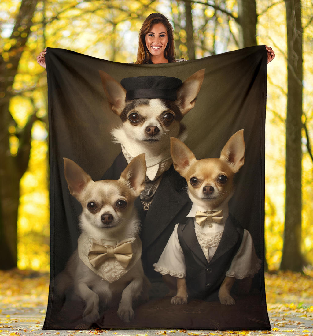 Chihuahua Family Blanket, Chihuahua Blanket, Chihuahua Throw Blanket, Chihuahua, Chihuahua Gifts