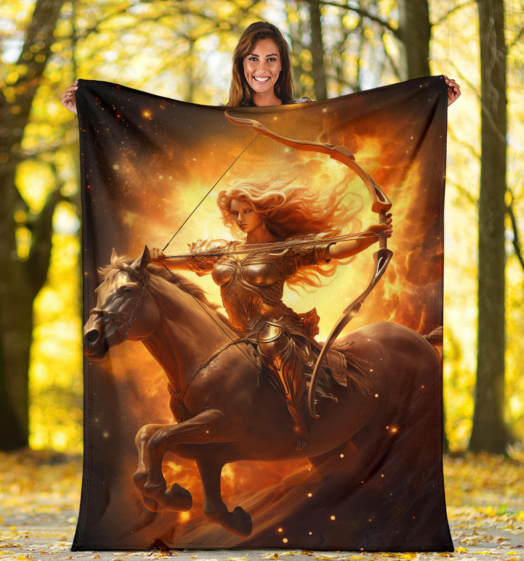 Sagittarius Zodiac Sign Blanket, Archer Sagittarius Zodiac Gifts