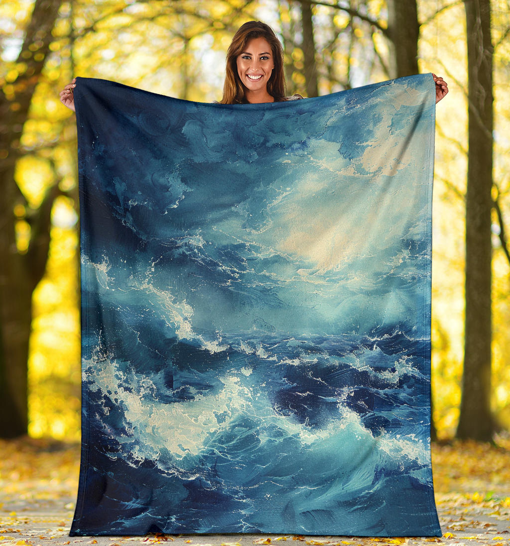 Oceanic Bliss Blanket, Oceanic Bliss Estetic Blankets, Oceanic Bliss Blanket Gifts, Blanket