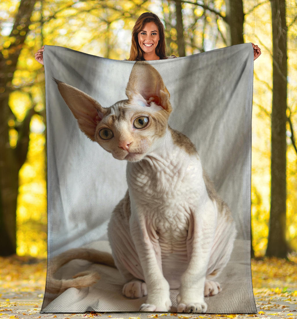 Cornish Rex cat Blanket, Trippy Psychedelics Cornish Rex cat Fleece Blanket, Cornish Rex cat Throw Blanket, Cornish Rex cat Gifts