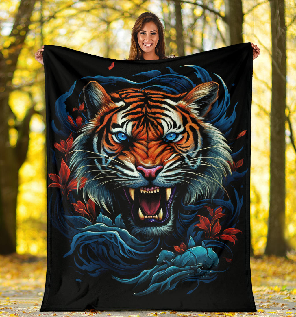 Tiger Blanket Tiger Fleece Blanket