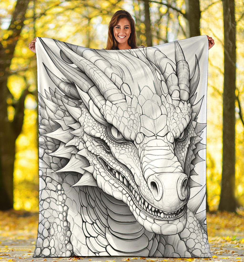 Dragon Blanket, Dragon Fleece Blanket