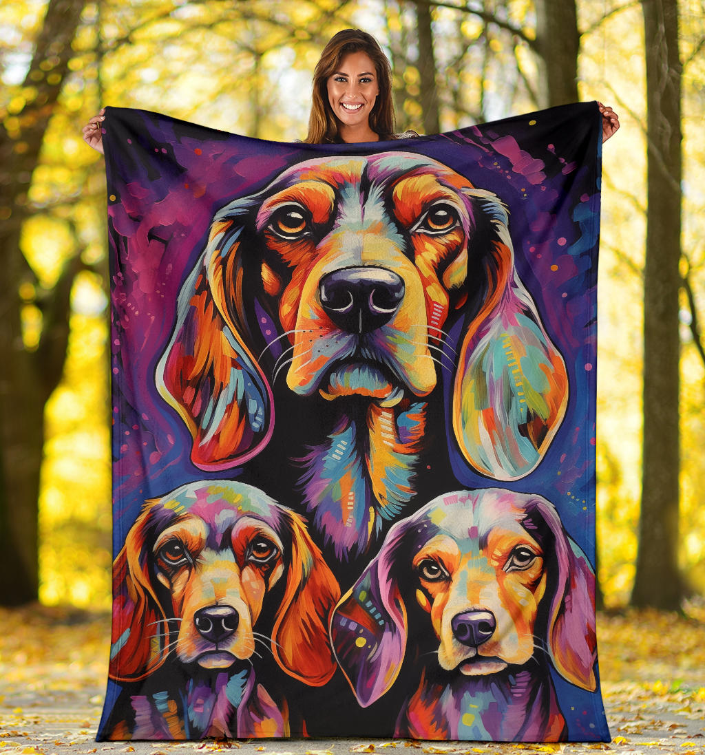 Estonian Hound Blanket, Trippy Psychedelics Estonian Hound Fleece Blanket, Estonian Hound Throw Blanket, Estonian Hound Gifts