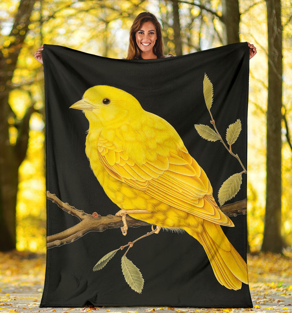 Canary bird Blanket, Trippy Psychedelics Canary bird Fleece Blanket, Canary bird Throw Blanket, Canary bird Gifts