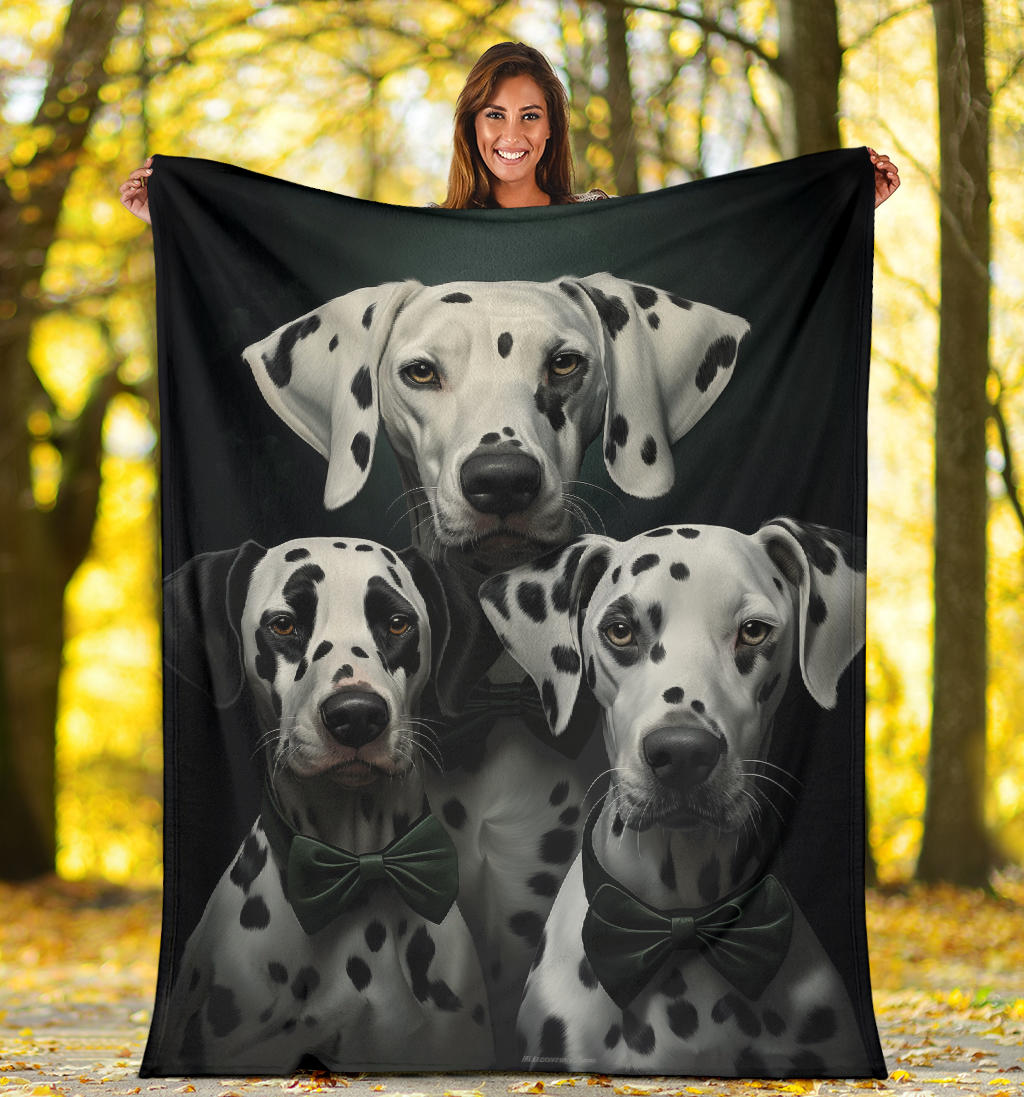 Dalmatian Family Blanket, Dalmatian_Blanket, Dalmatian Throw Blanket, Dalmatian, Dalmatian Gifts