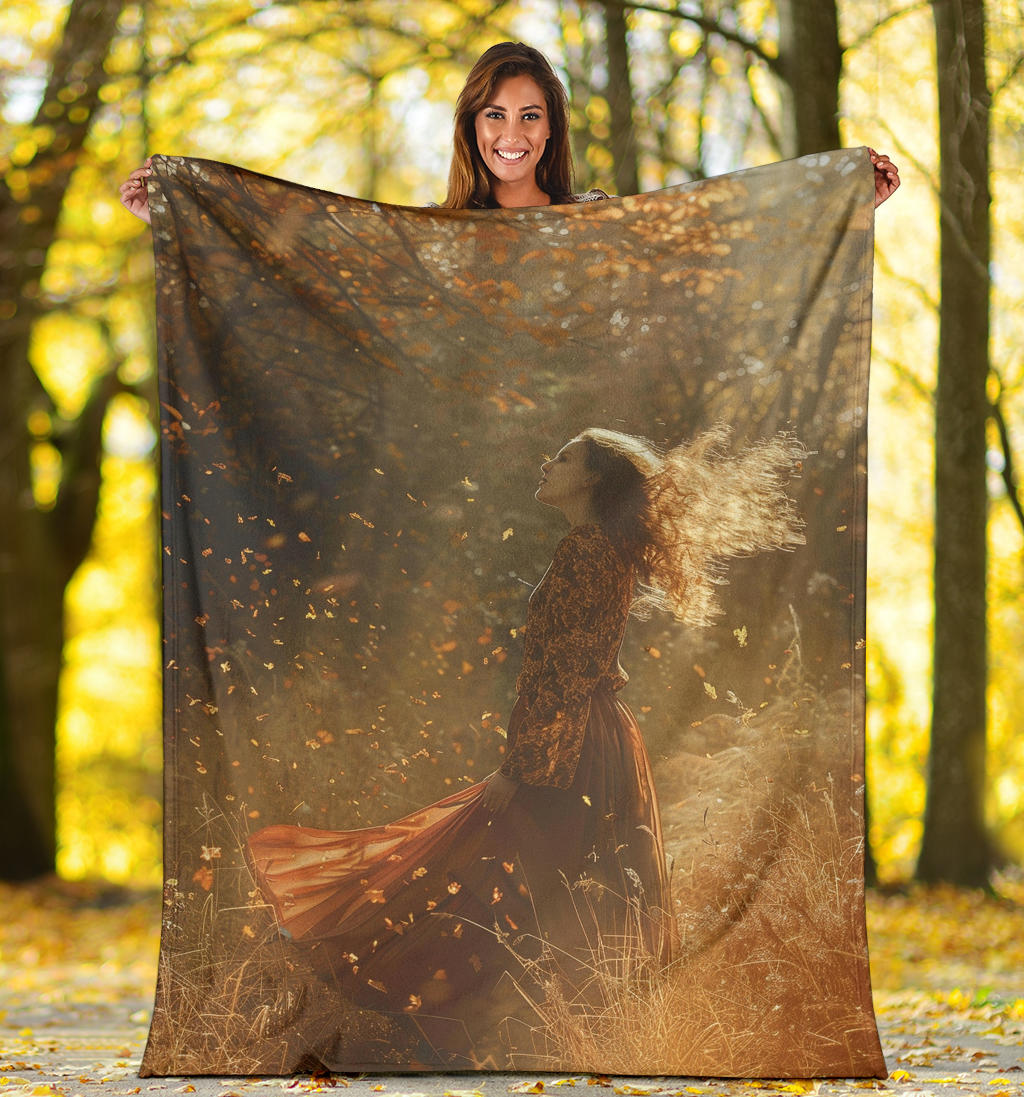 Autumn Aura Blanket, Autumn Aura Estetic Blanket, Autumn Aura Blanket Gift, Blanket