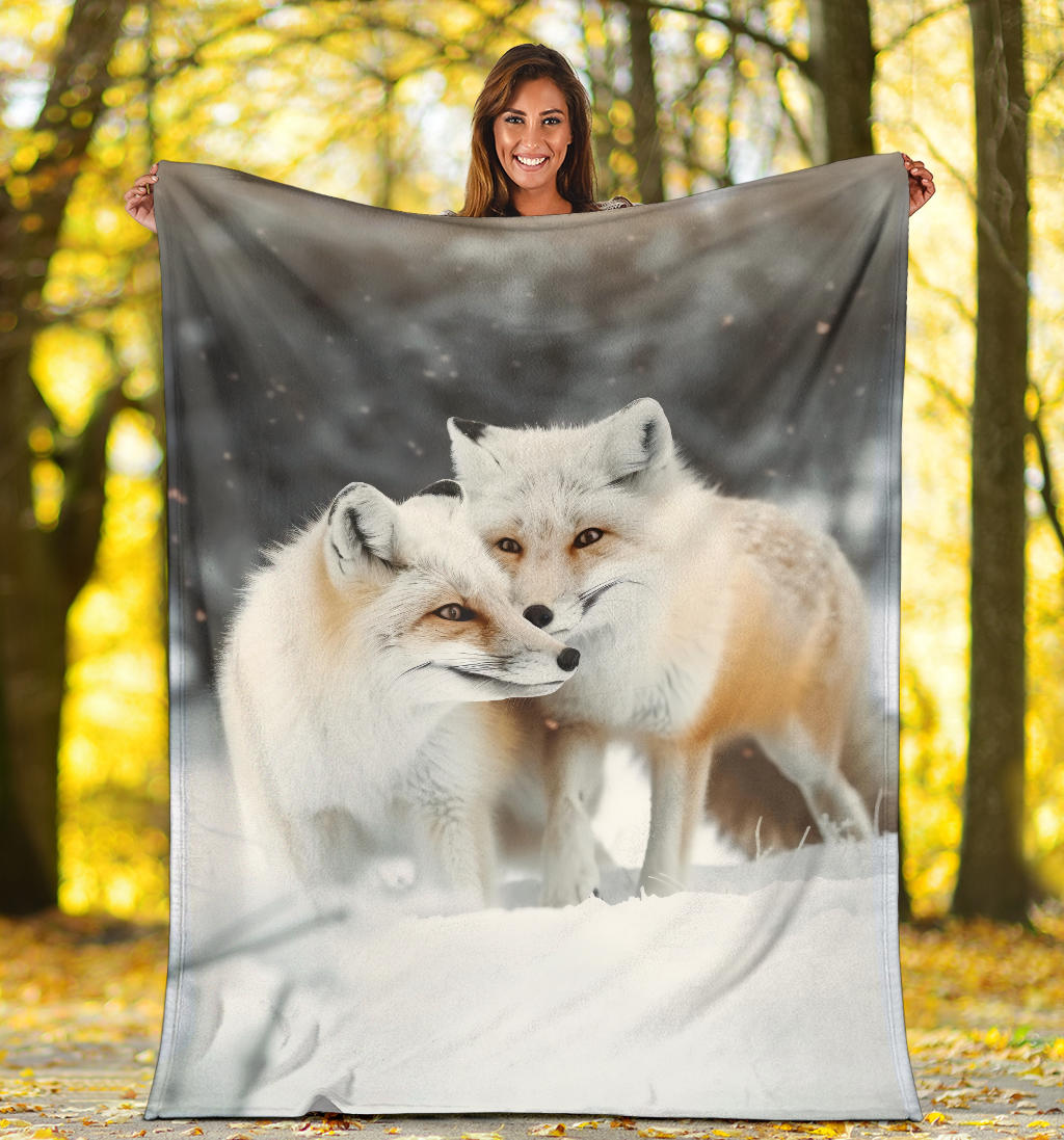 Fox Blanket Fox Fleece Blanket