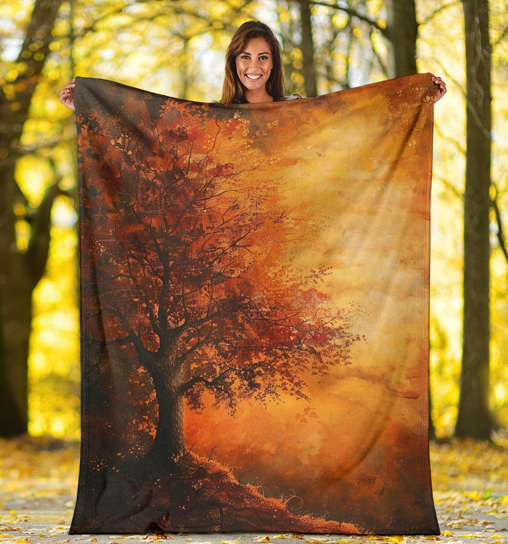 Autumn Aura Blanket, Autumn Aura Estetic Blanket, Autumn Aura Blanket Gift, Blanket