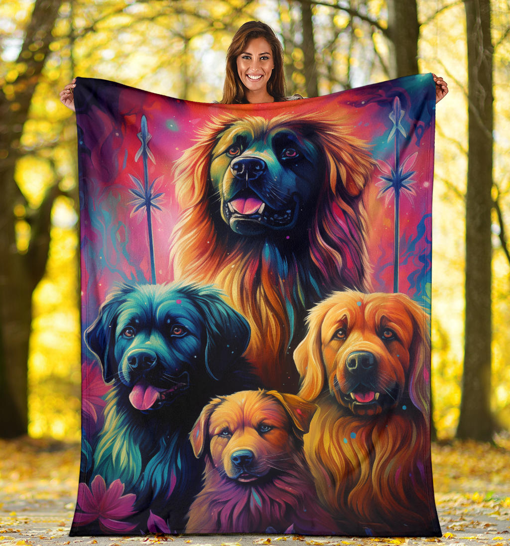 Caucasian Shepherd Blanket, Trippy Psychedelics Caucasian Shepherd Fleece Blanket, Caucasian Shepherd Throw Blanket, Caucasian Shepherd Gifts