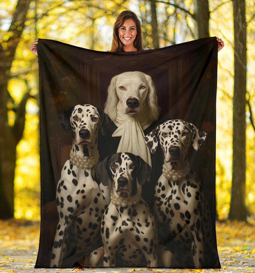 Dalmatian Family Blanket, Dalmatian_Blanket, Dalmatian Throw Blanket, Dalmatian, Dalmatian Gifts