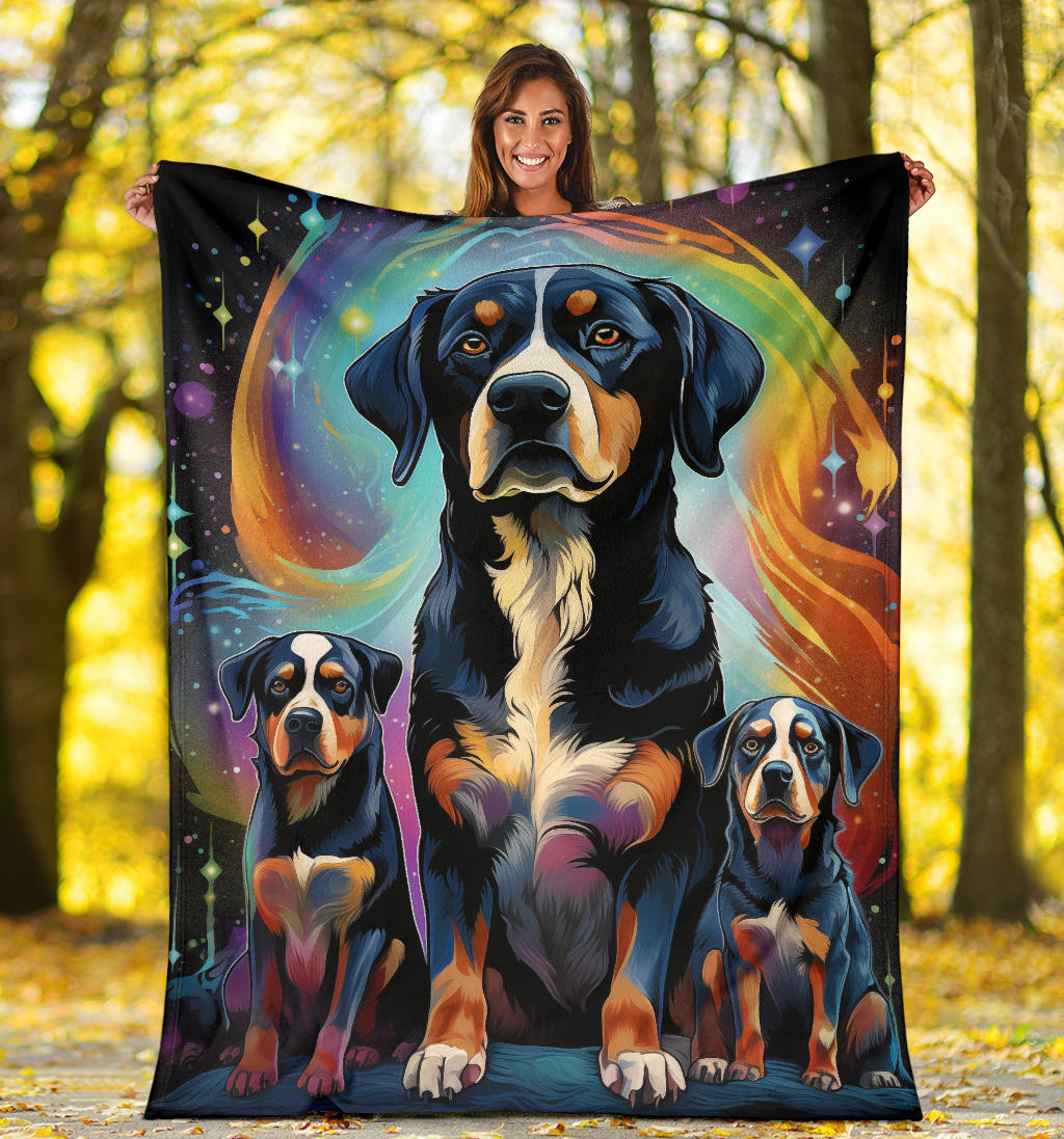 Entlebucher Mountain Blanket, Trippy Psychedelics Entlebucher Mountain Fleece Blanket, Entlebucher Mountain Throw Blanket, Entlebucher Mountain Gifts