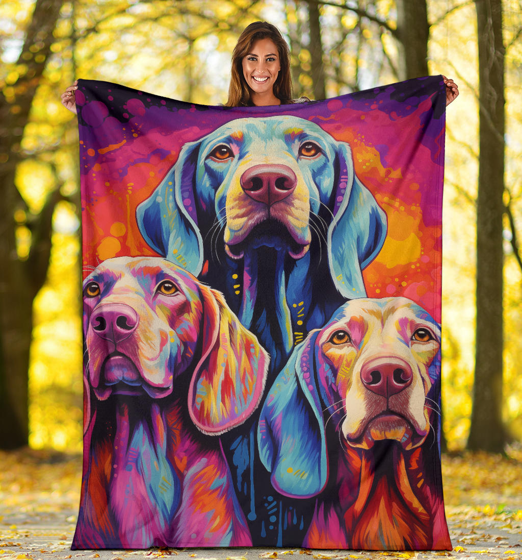 Bracco Italiano Blanket, Trippy Psychedelics Bracco Italiano Fleece Blanket, Bracco Italiano Throw Blanket, Bracco Italiano Gifts