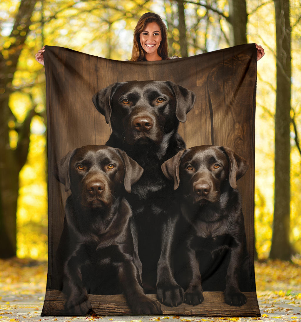 Labrador Retriever Family Blanket, Labrador Retriever Throw Blanket, Labrador Retriever Gifts, Labrador Retriever Fleece Blanket