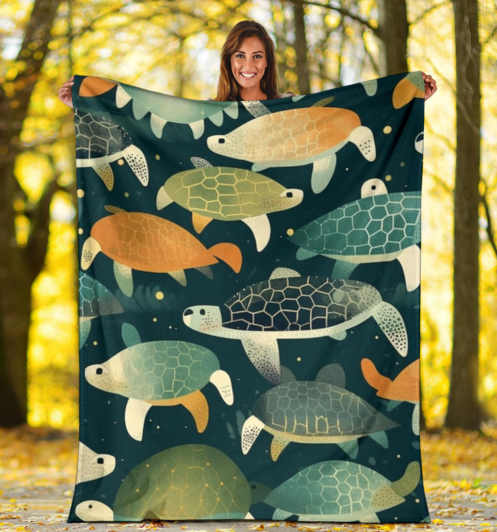 Turtles Ocean Blanket