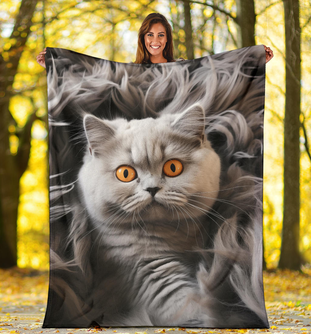 British Shorthair Hair Blanket